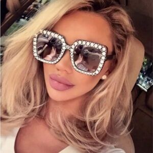 Sunglasses Super Bling Crystal black NEW